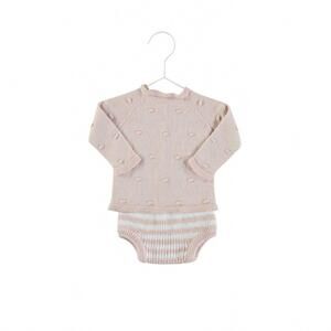 NEW MAMITIS girls' amalfi striped set in pink